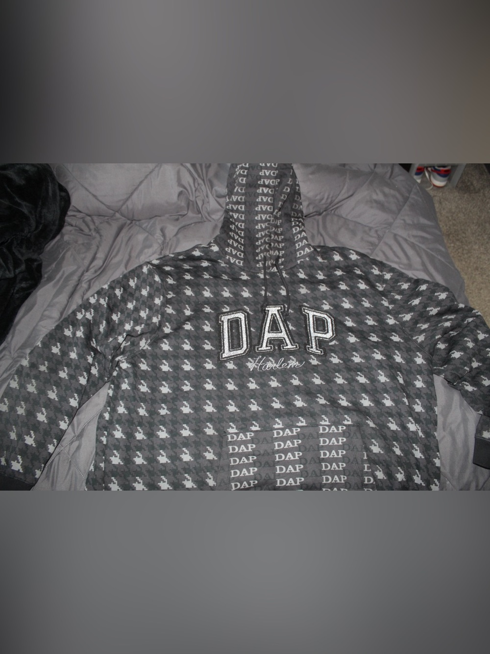 DAP/Gap Branded Grey & Black Hooded Sweatsuit